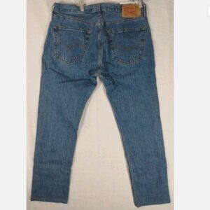Levi's 501 Button Fly 36x30 Straight Leg Classic Fit Men's Jeans Blue Denim
